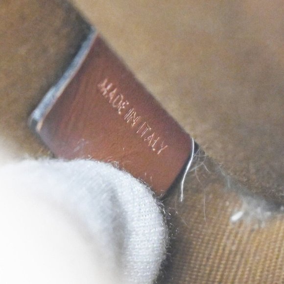 CELINE Mini Vertical Cabas 2Way Hand Bag Triomphe Canvas Leather Brown - Picture 4 of 16